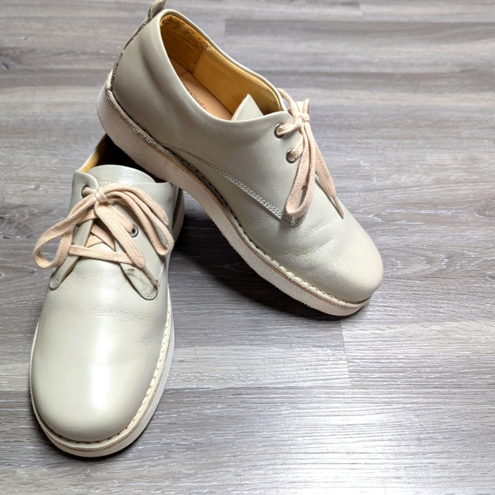 Samuel Hubbard Lace Up Casual Shoes Mens 8M Vibram Gray Leather Comfort